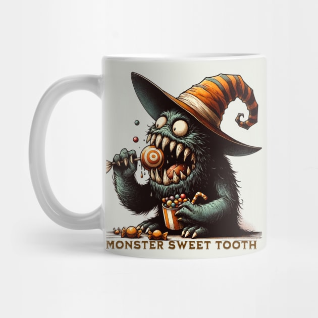 Vintage Halloween Candy Monster by HolidayBug